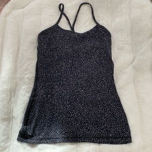Lululemon speckled tank top with built-in shelf bra